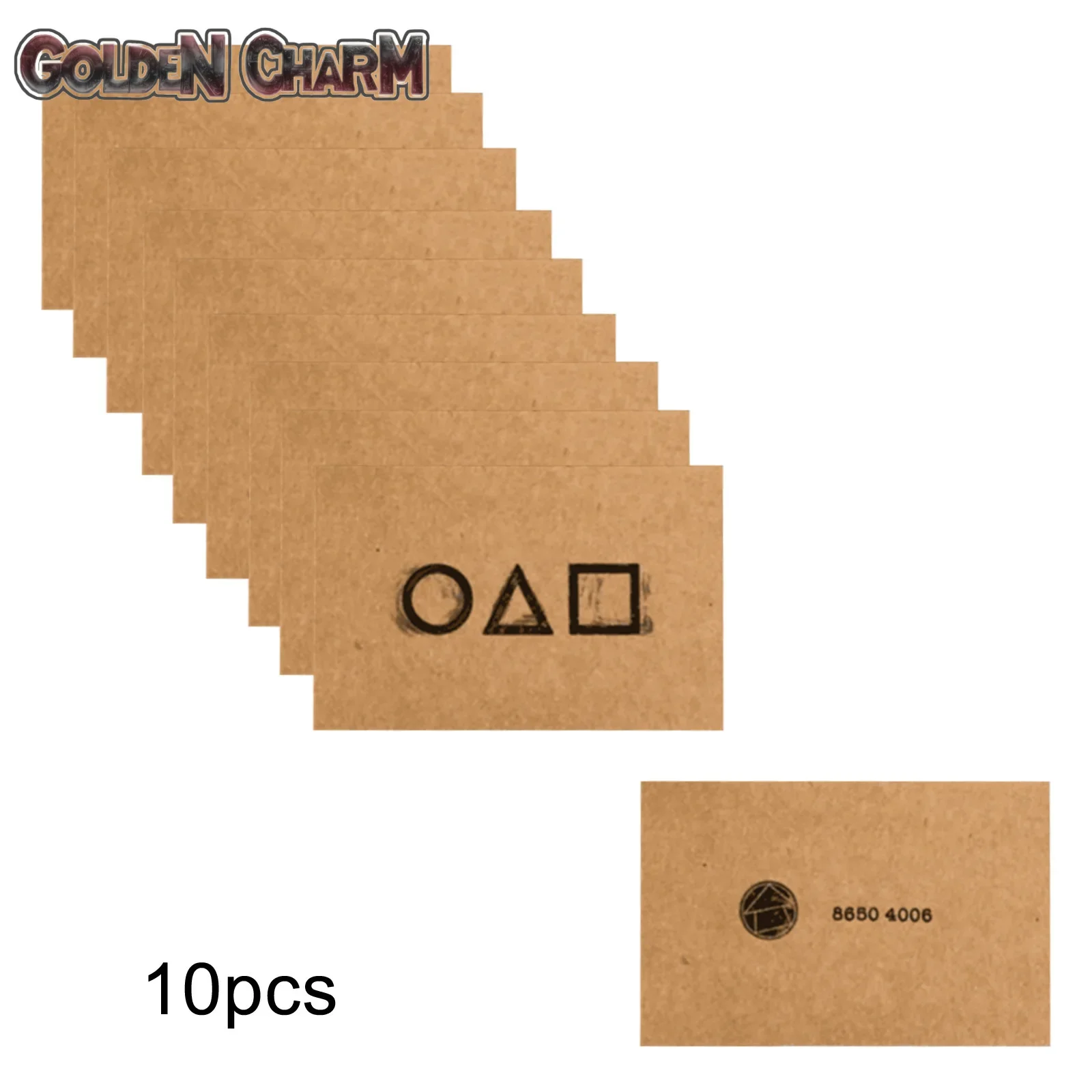 Game Ufish Party Invitation Card Cosplay Anime Square Triangle Circle Halloween New Year Bithday Party Costumes Accessory Gifts game cosplay props