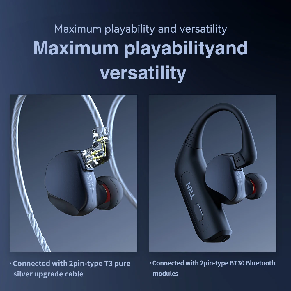 TRN VX Pro 8BA+1DD Hybrid Metal In Ear Earphones IEM HIFI DJ Monitor  Running Headphones Earplug Headset BAX For Xiaomi Iphone