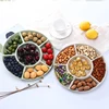 6-Compartment Food Storage Tray Fruit Snack Plate Appetizer Serving Platter 3