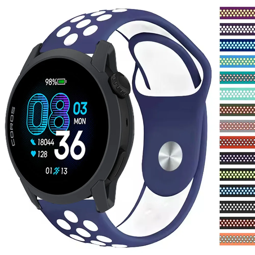 Breathable Sports Silicone Strap - Versatile 20mm/22mm Wristband