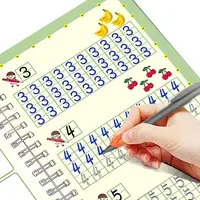 2022 Magic Writing Paste 3D Copybook For Calligraphy Numbers 0-100 Handwriting Textbook Learning Math Book Writing For Kids Toys 1
