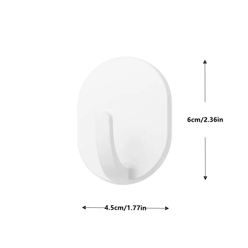 4Pcs Self Adhesive Clothes Hook Wall Door Hook Bathroom Towel Hanger Kitchen Wall Hanger Bathroom Accessories adhesive hooks wall clothes hook