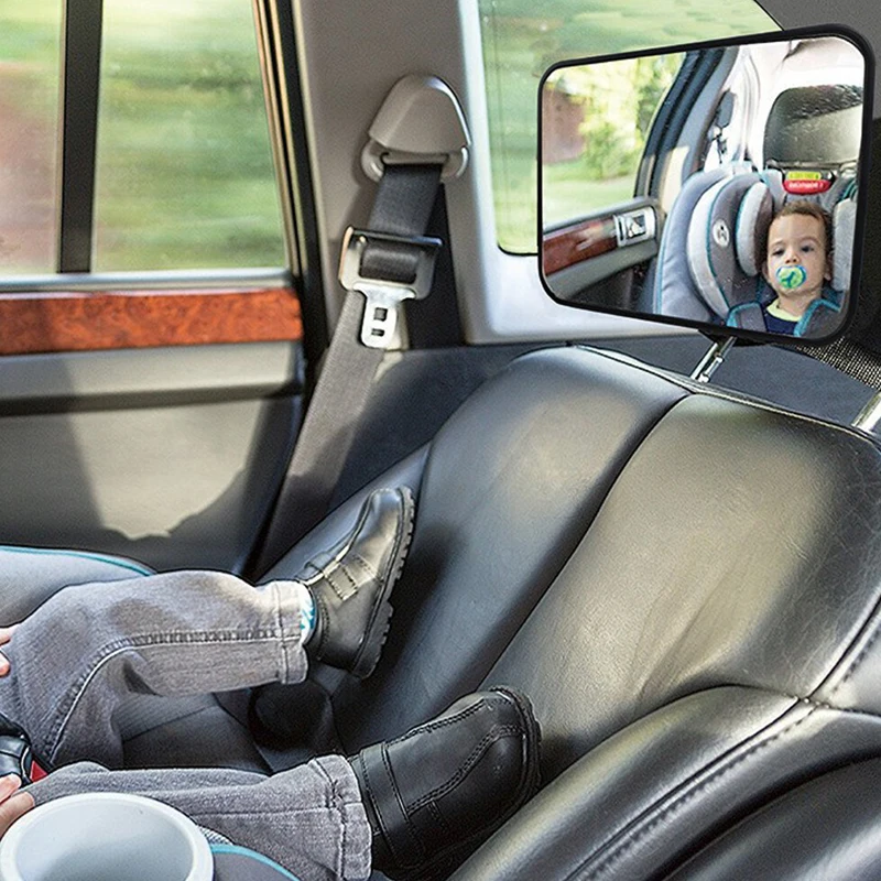 Ayarlanabilir Geniş Araba Arka Koltuk Aynası Bebek/Çocuk Koltuğu Araba Emniyet Aynası Monitör Kare Güvenlik Araba Bebek Aynası Araba İç