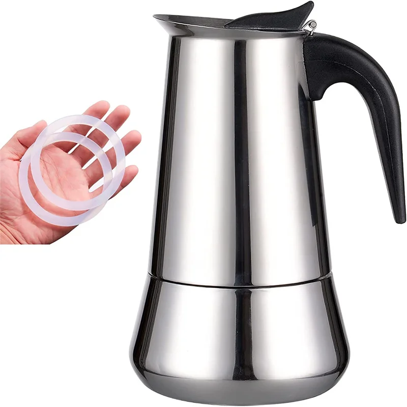 Stainless Steel Coffee Pot Italian Moka Pot Espresso Coffee Maker