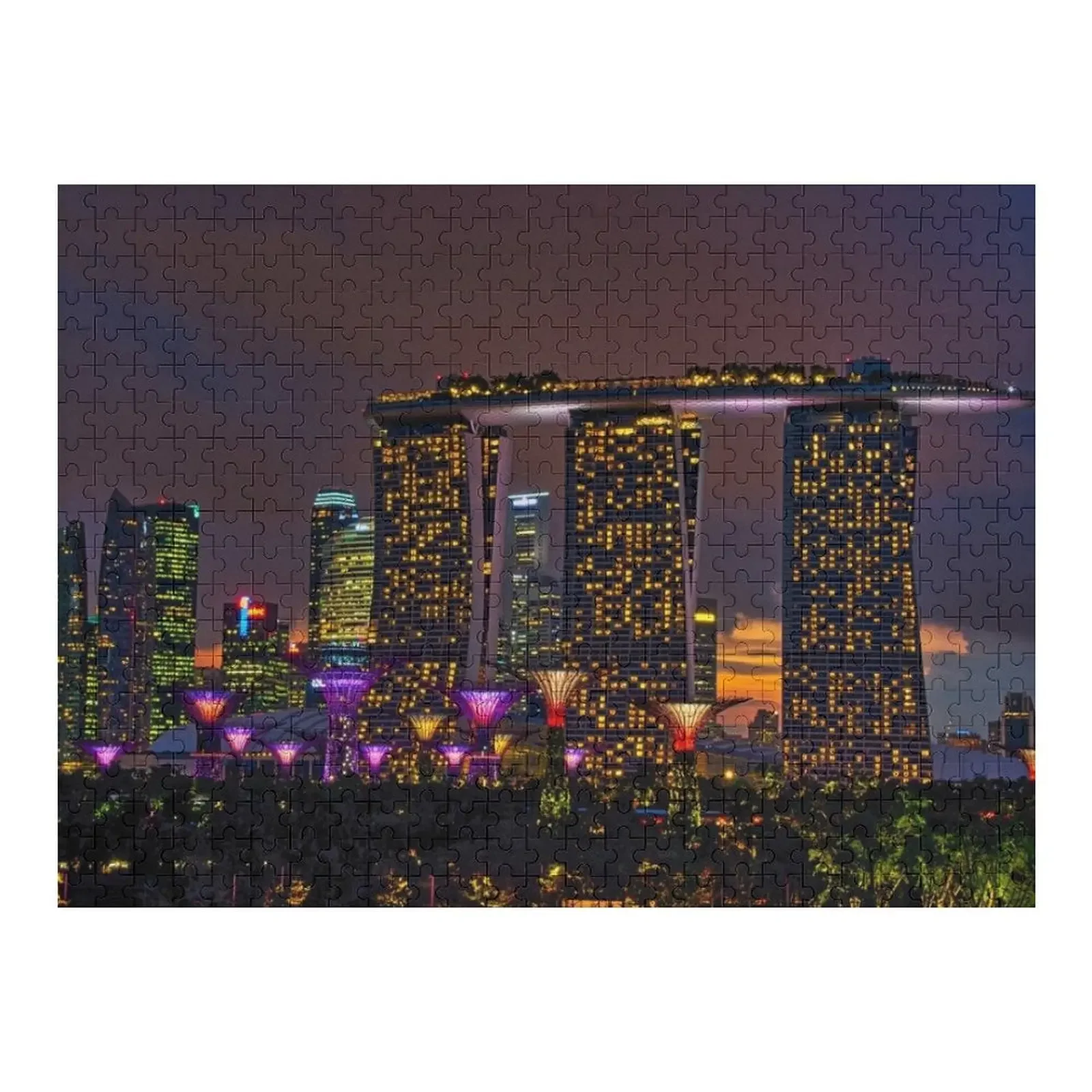 

Gardens by the Bay Singapore Jigsaw Puzzle Wooden Decor Paintings With Personalized Photo Christmas Gifts Wood Adults Puzzle