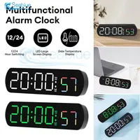 Electronic Clock Creative Multifunctional Led Alarm Clock Temperature Jump Second Display Positive And Countdown Bedside Clock 1