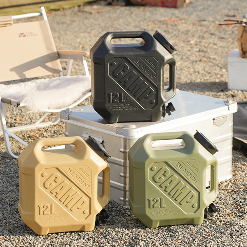 12L Water Storage Container with Spigot Water Dispenser Carrier Large Capacity Water Container Jug for Vehicle Car Camping 5