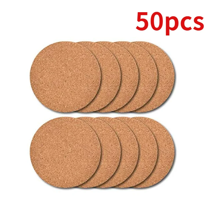 Natural Round Wooden Coaster 1