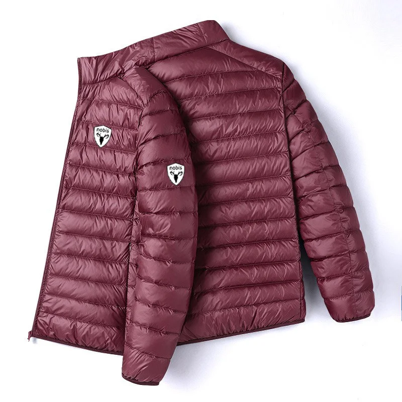 Nobis 2025 New Brand Autumn Winter Light Down Jacket Men's Fashion Hooded Ultra-thin Lightweight Youth Slim Coat Down Jackets 2