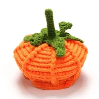 Newborn Photography Props Baby Hat Custume Outfit Photo Hat Pumpkin Hat Cute Props Halloween Knitted Baby Care Photo Accessories 5