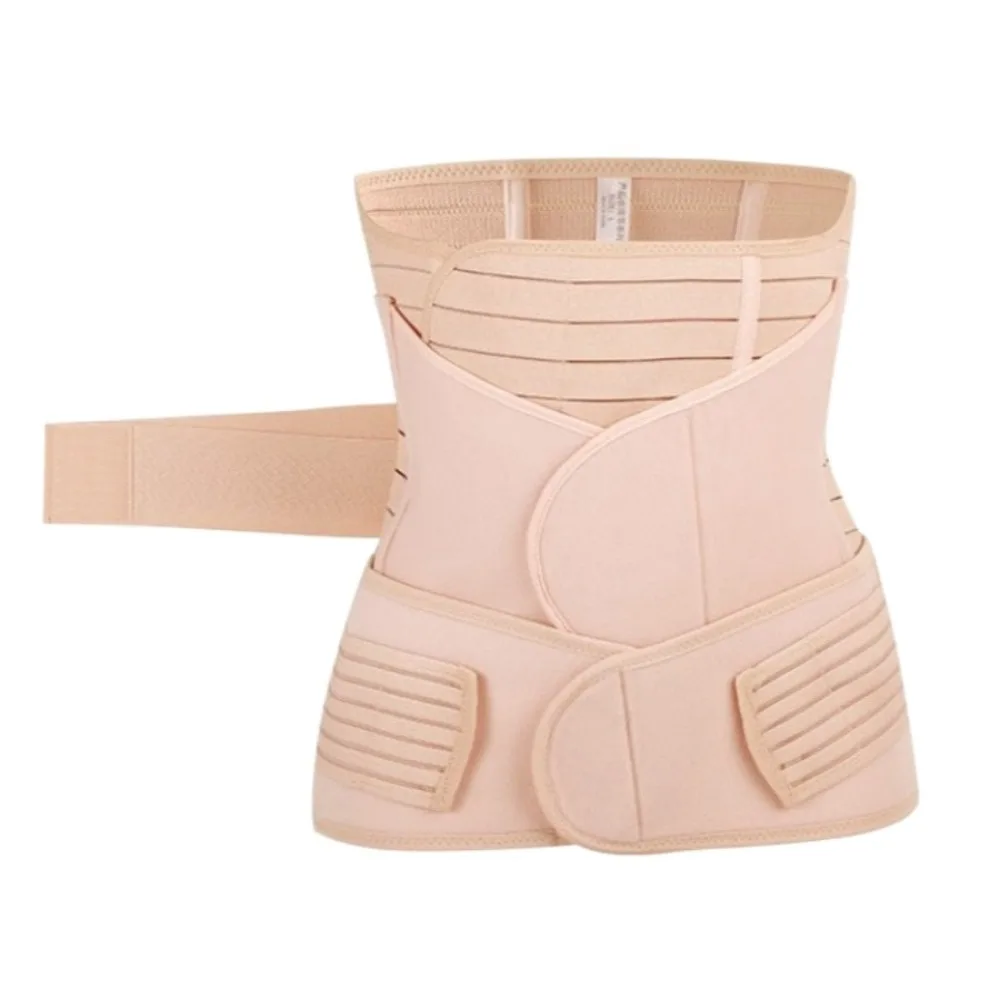 3pcs Breathable Postpartum Belly Belt Postpartum Shapewear Pelvis Belt Wrap Washable Elastic Pelvic Restraint Band