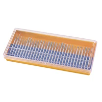 30 Pcs Bur Diamond Grinding Head Set Coated Carving Burrs Rotary Tool Bit Grit 120 Shank 3Mm 1/8 Inch For Dremel Tools Accessori 1