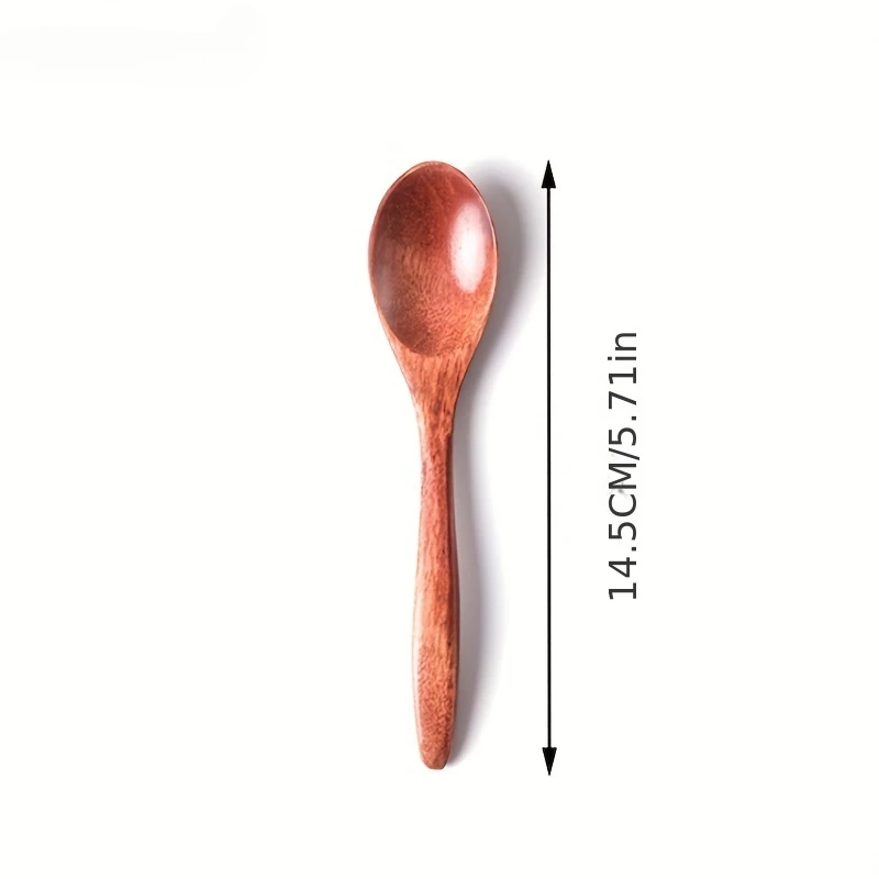 Wooden Tea Spoon Long Coffee Spoons Small Teaspoon Set Wood Honey Dessert Spoon Coffee Drink Stirrer Teaspoons Tableware wooden spoon wood spoon tea spoon