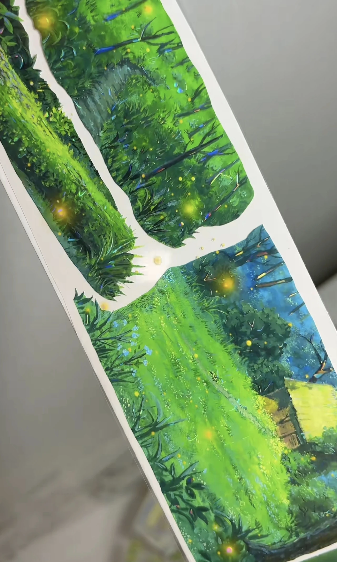 1 루프 와시 펫 테이프 반짝이는 반딧불이 숲