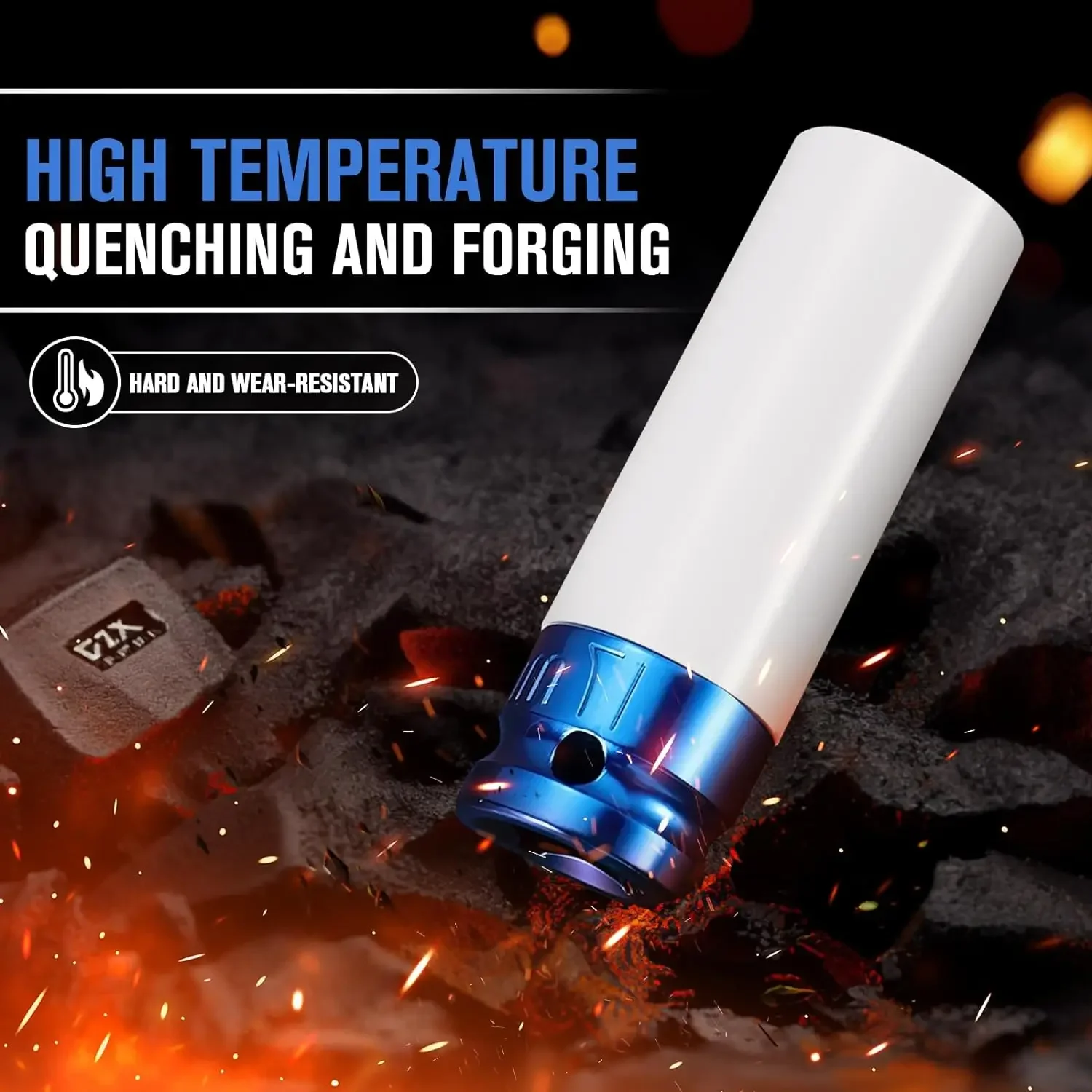 Drive Wheel Protector Impact Socket Impact Sleeve Set Durable Plastic Sleeves 15mm, 17mm, 19mm, 21mm, and 22mm 4