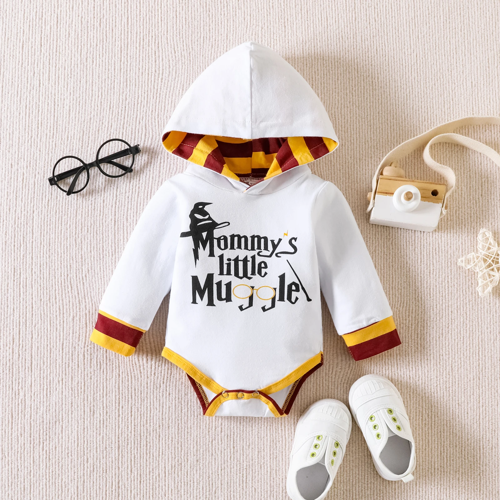 Children's Long-sleeved Hoodie Suit Top Striped Pants Crawling Cotton Clothes for Boys and Girls kids clothes set,two piece set,baby girl clothing set