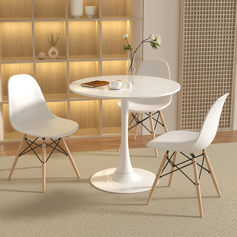 

Round White Table Coffee Dining Basses Tea Modern Circle Coffee Tables Nordic Designer Stolik Muebles Garden Furniture Sets