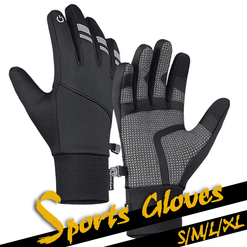 

GOBYGO Ski Gloves Winter Snowboard Mitten Non-slip Warmth Windproof Waterproof Men Women Outdoor Sports Running Cycling Gloves