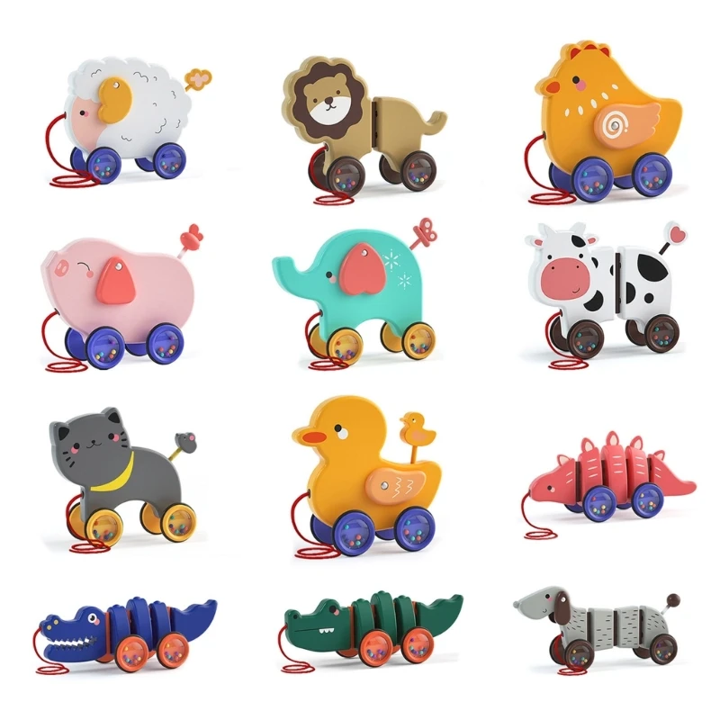 

Safe Drag Baby Toddler Non-slip Parent-child Interactive Pull Walking Toy Gift Dropship