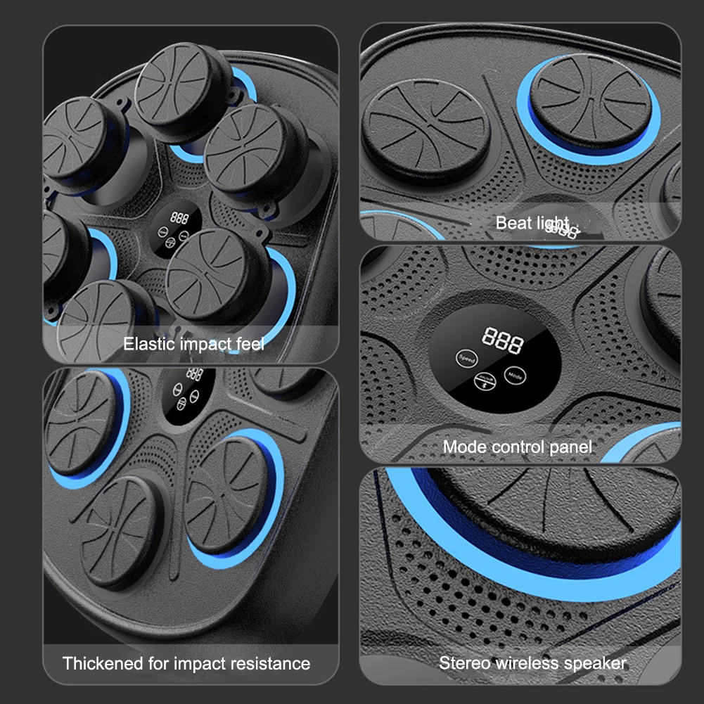 Music Boxing Toys Smart Music Boxing Machine Adult/Kids Boxing Musical Wall Target Machine Ball Home Exercise Equipment