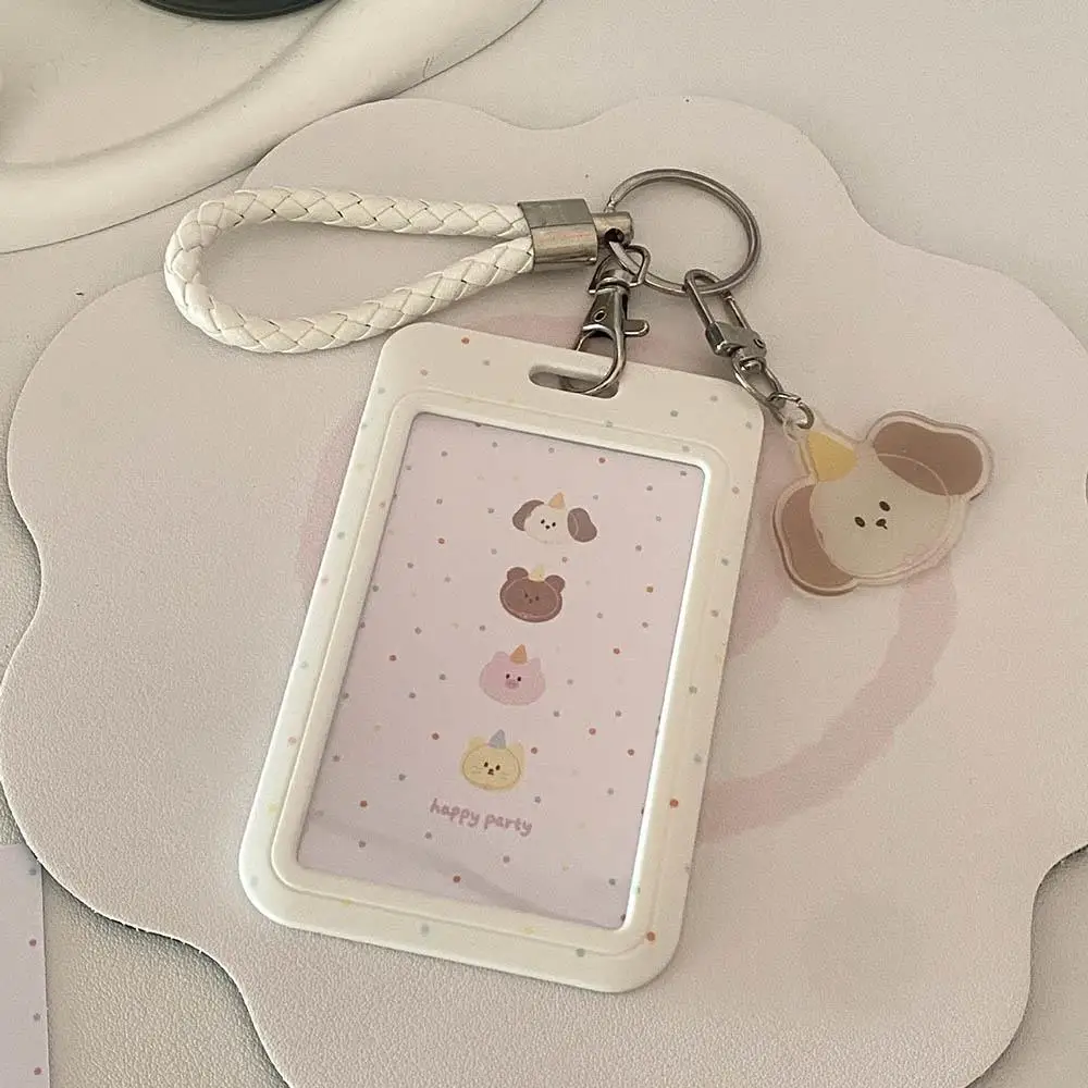 HOT Cute Bus Card Protective Cover Cartoon Cat Student Meal-card Campus Access Card ID Case Portable Kpop Photocard Holder