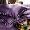 2PCSLuxury Blending Mulberry Silk Pillowcase Satin Soft Silky Two-sided Pillow Case Skin Beauty Skin Friendly Pillow Cover Solid 4