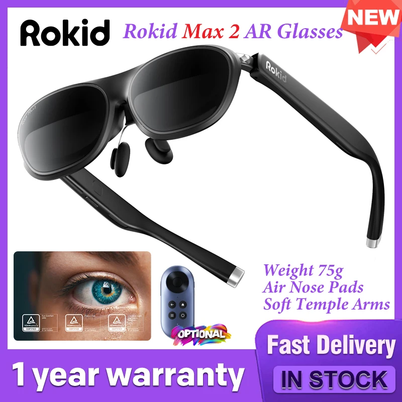 Rokid 最大 2 スマートメガネ Ar Lite 3D ゲーム表示デバイス 
