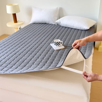 Protège-matelas Matelassé Imperméable, Juste Épaisse et Respirante pour Lit Simple ou Double 1
