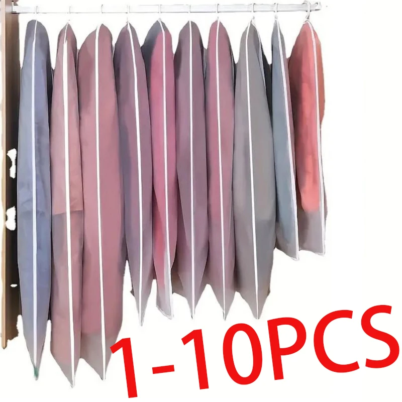 Dust proof Garment Protector Cover Bag Fully Enclosed Clothes Cover with Zipper Clothes Bags Hanging Durable Clothes Storage Bag