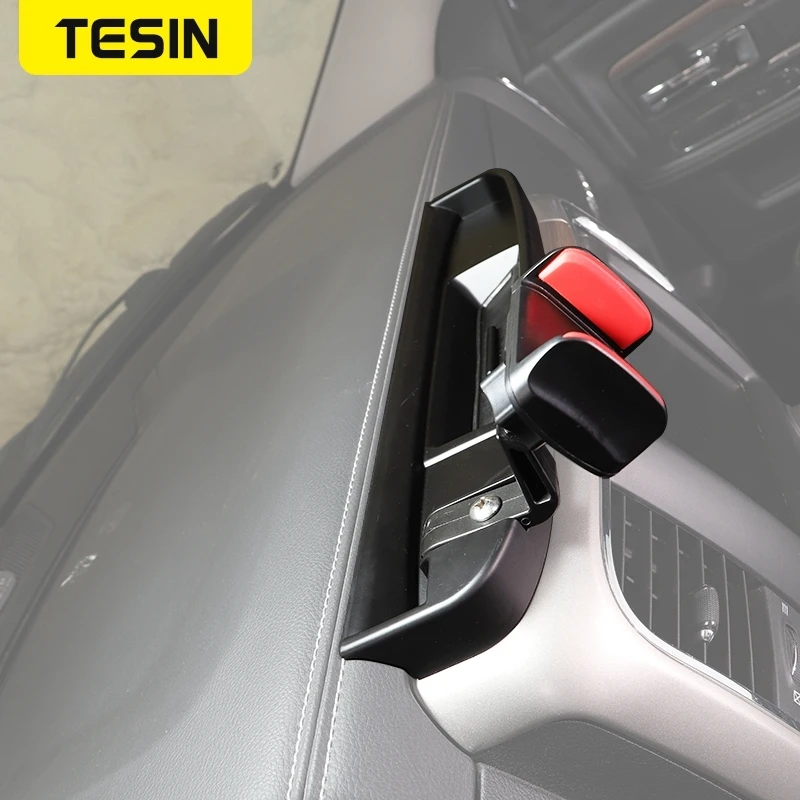 Car Dashboard GPS Stand Bracket Mobile Phone Holder Storage Box Dodge RAM 2012-2015 Interior Accessories phone holder mobile phone holder