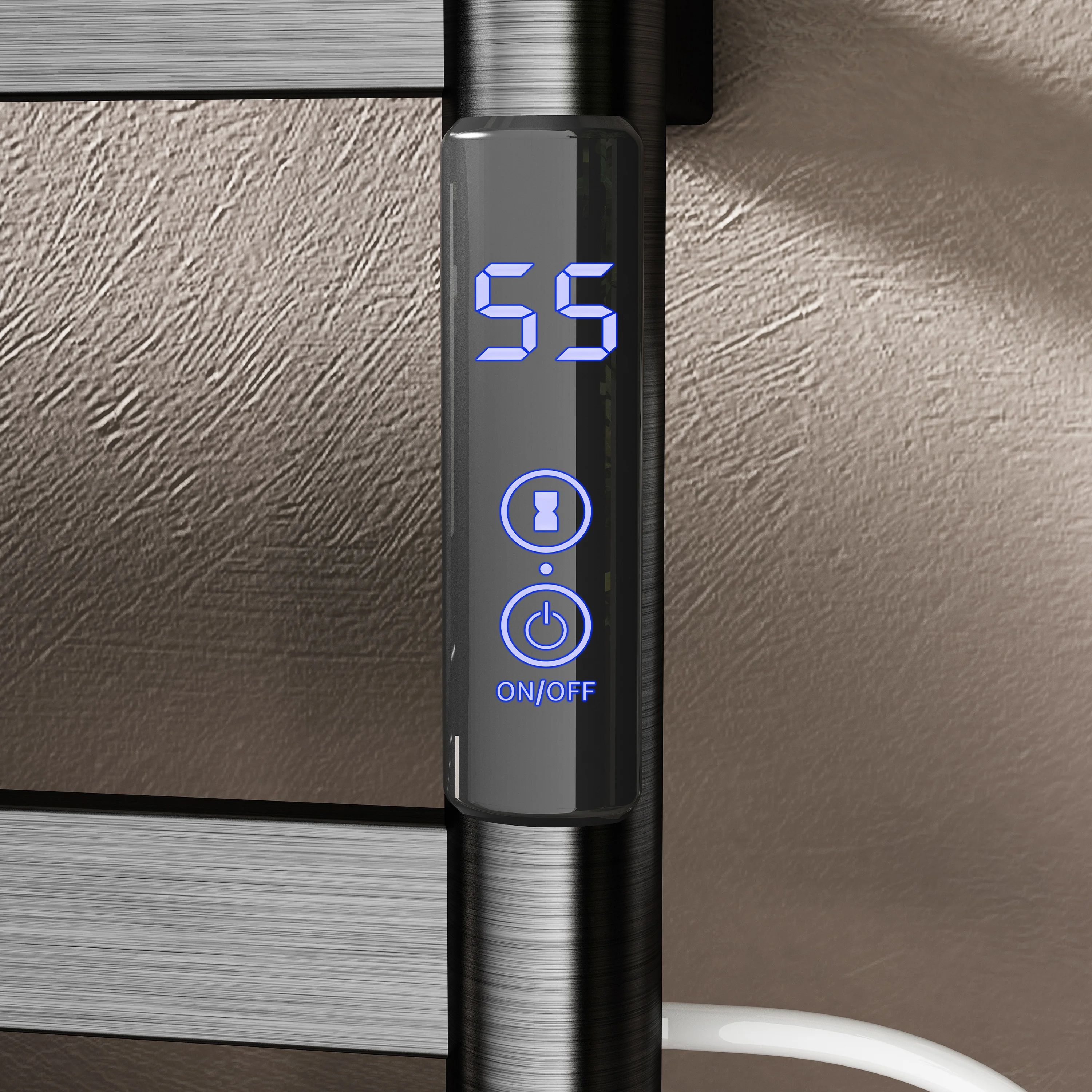 Description Picture 5 of itemCE Approved Electric Towel Rail Wall-mounted Towel Warmer Rack 4 Bars Bathroom High End Heated Towel Rack