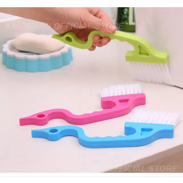 1 Db Hordozható Ablaktábla Tisztító Kefék Zuhany Ajtó Tolóajtó Pálya Tiszta Kefe Mini Billentyűzet Nok Dors Lapát Szerszám - Image 4