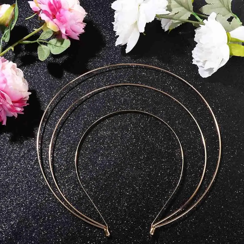 Bridal Wedding Headband Multi-layer Sylish Hair Hoop Goddess Hairbands Korean Hair Hoop Thin Halo Hair Crown Women DIY Headband