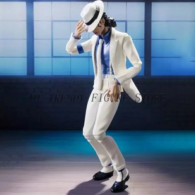 14cm SHF Michael Jackson Action Figure Smooth Criminal Moonwalk PVC MovableMichael Jackson Collection Model Ornament Toys Gifts - Image 2