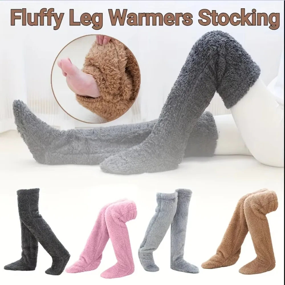 Jambières Chaudes Femme Au-dessus Du Genou - Élastiques, Confortables Pour Hiver, Sport Et Quotidien