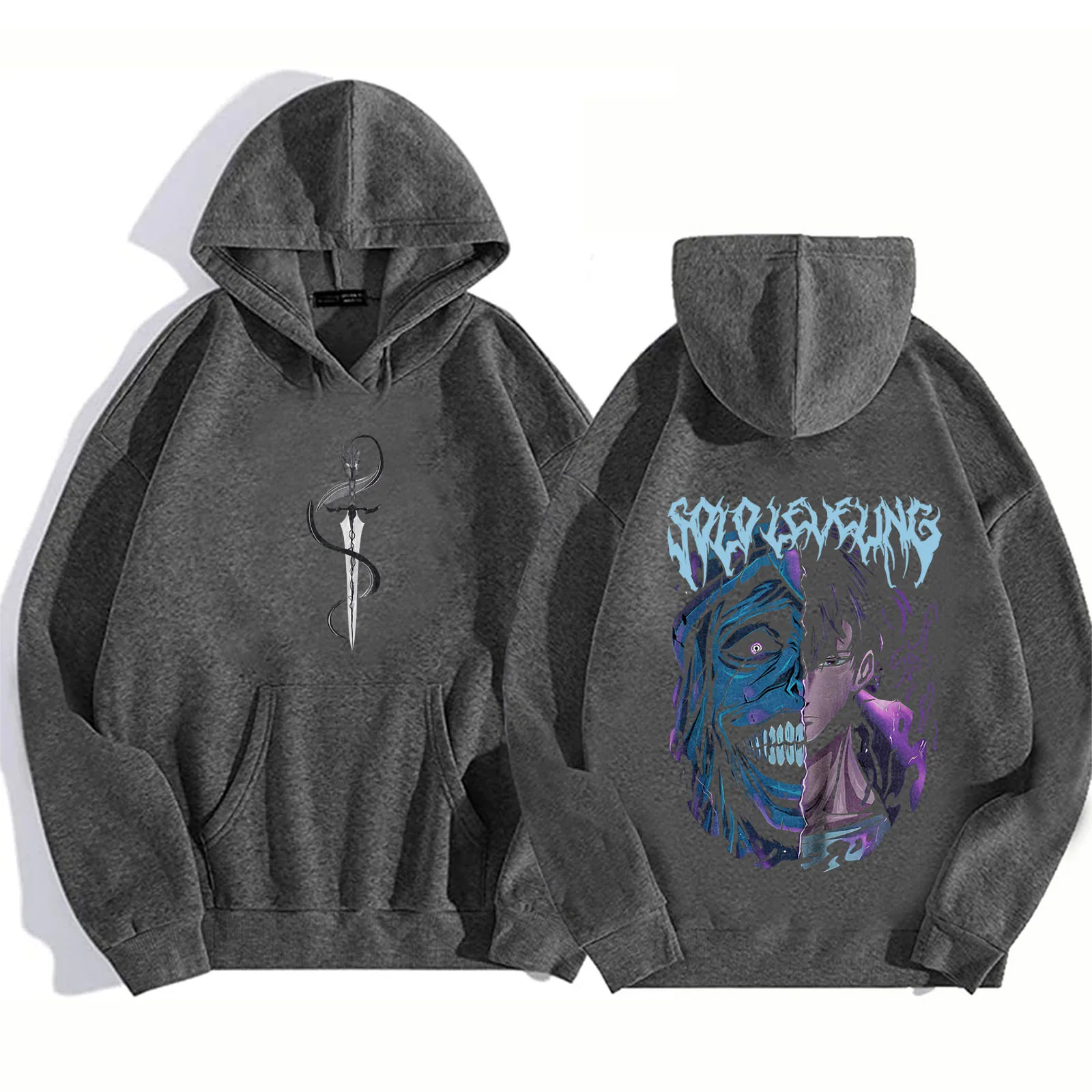 Solo Leveling Statue of God Hoodie Sung Jinwoo Hoodie  Anime Graphic Tees  Anime Sweatshirts Women Men Gift Streetwear 6