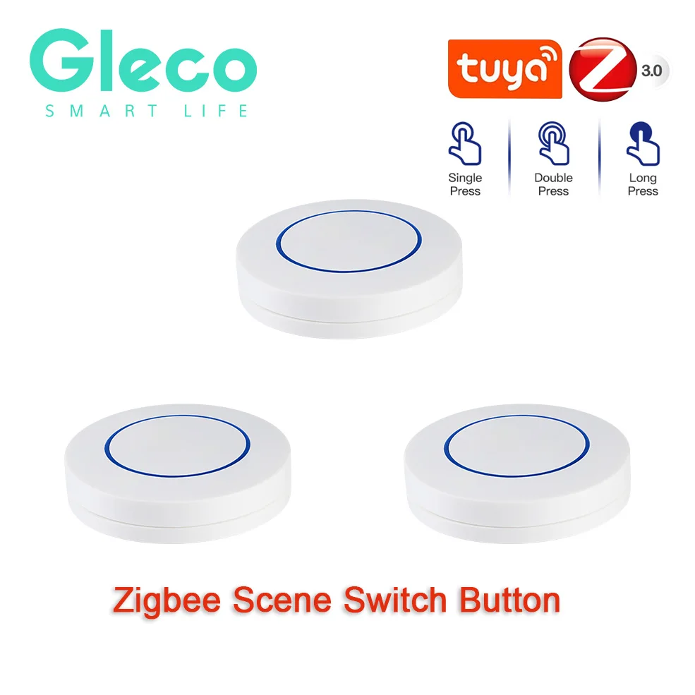 Smart Szenenschalter – Für Tuya ZigBee 3.0 – Batteriebetrieben, Klebend, 3-fach – App-Steuerung, Sprachroutine Smart Szenenschalter – Für Tuya ZigBee 3.0 – Batteriebetrieben, Klebend, 3-fach – App-Steuerung, Sprachroutine