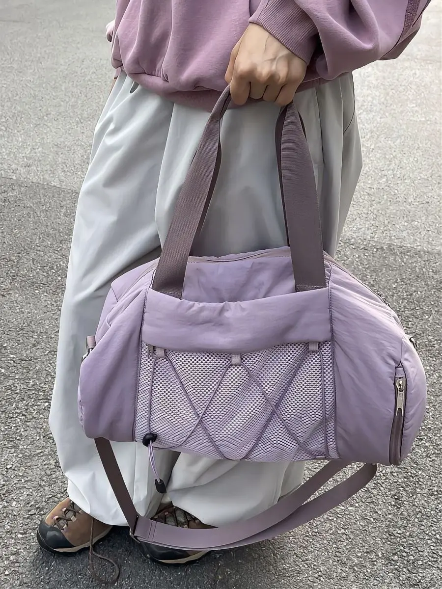 JIAERDI Harajuku Aesthetic Fitness Tote Bag Women Sports Large Capacity Casual Handbag Female Portable Crossbody Bags 2025 New