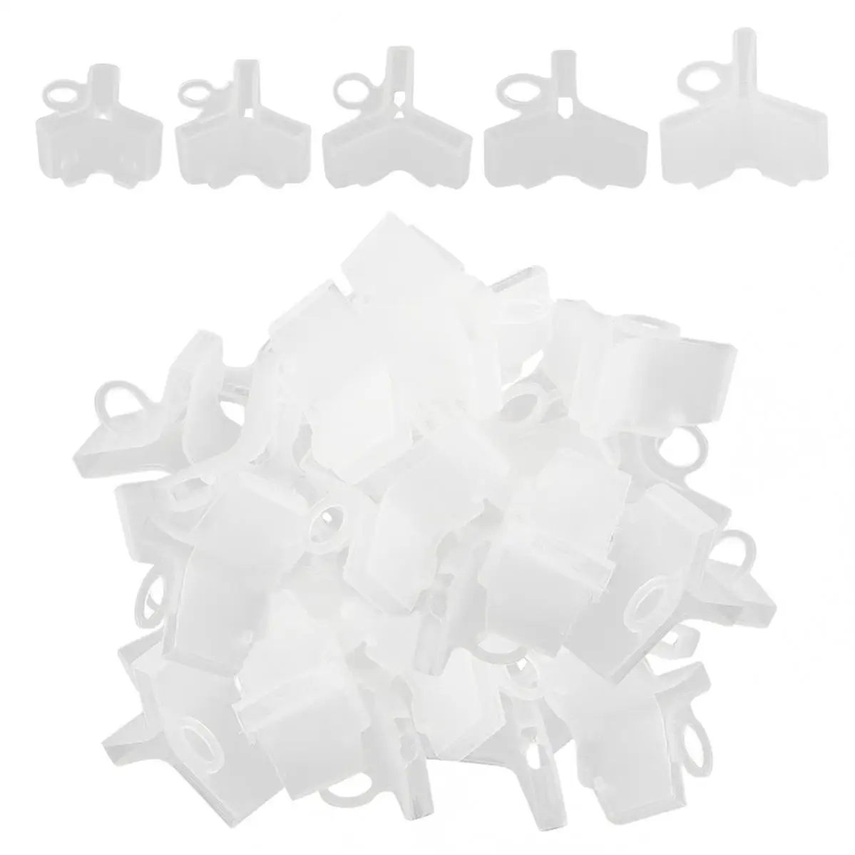 100pcs Mixed Size Hook Safety Cap Protectors - Fishing Treble Hooks Covers and Bonnets