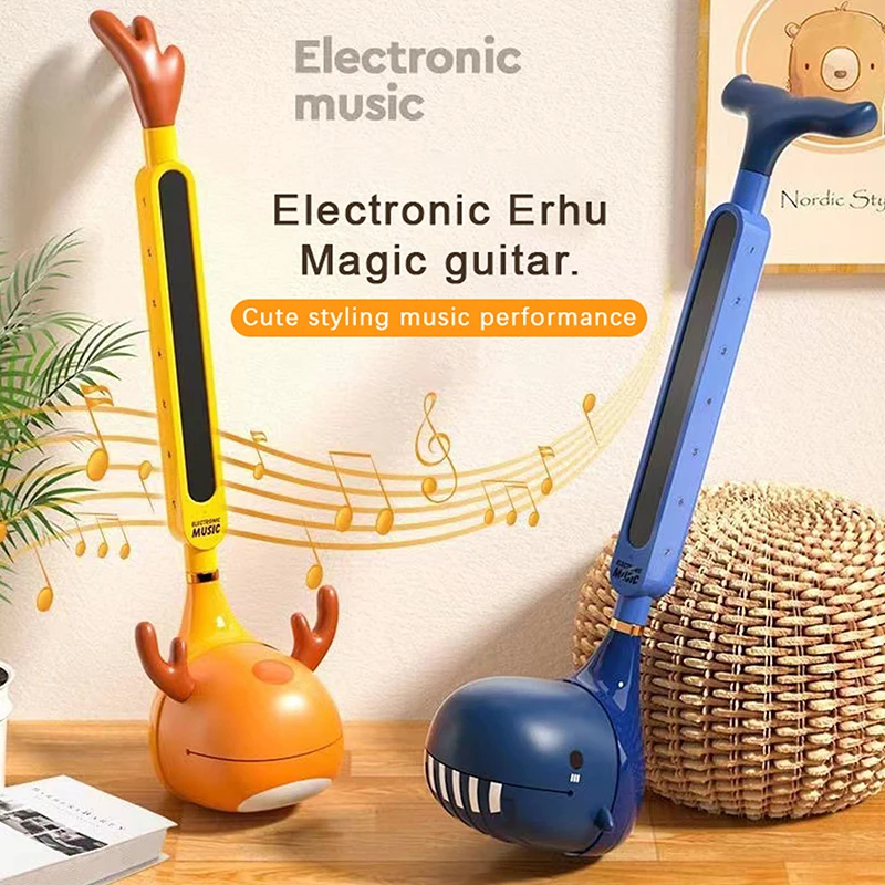 1ks otamatone japonský elektronická hudební měřici zařízení pro děti tomatone syntezátor elektrický pulec kawaii kůzle kalimba klavír