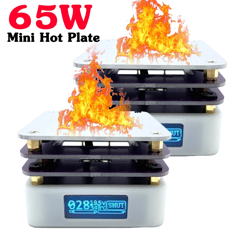 65w Mini Hot Plate Smd Preheater Preheating Rework Station Pcb Board