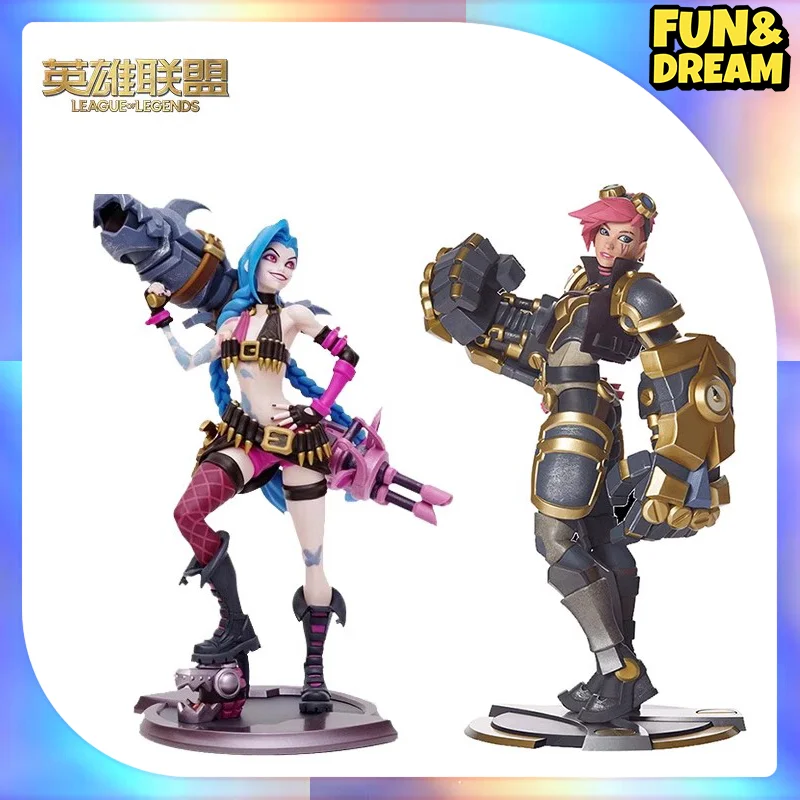 

Фигурка из аниме «Лига Легенд», экшн-фигурка Jinx, декор Vi Lol, коллекционная настольная Декоративная фигурка, игрушки, подарок на день рождения