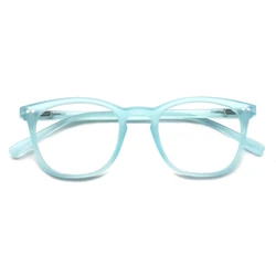 Timeless Round Frame Fruit Candy Style Lightweight Colorful Reading Glasses - +100 (C10 Matte Blue)