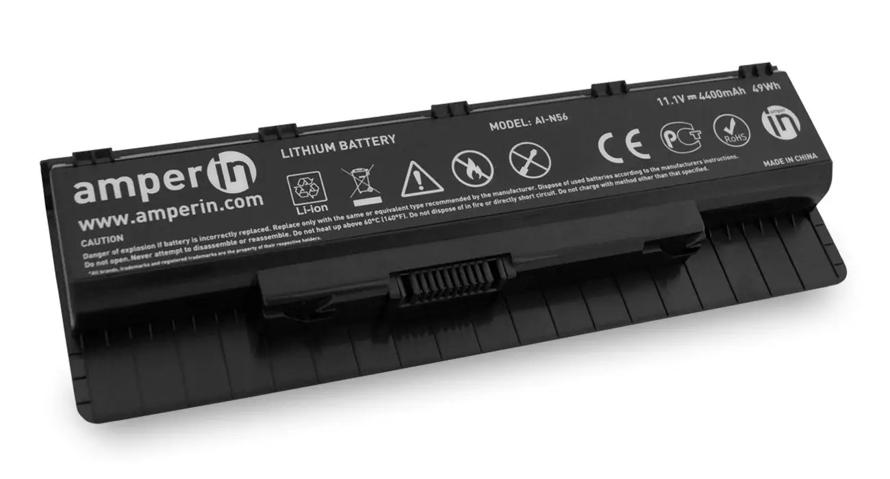 Аккумулятор Amperin для Asus A33-N56 (4400mAh) | Компьютеры и офис