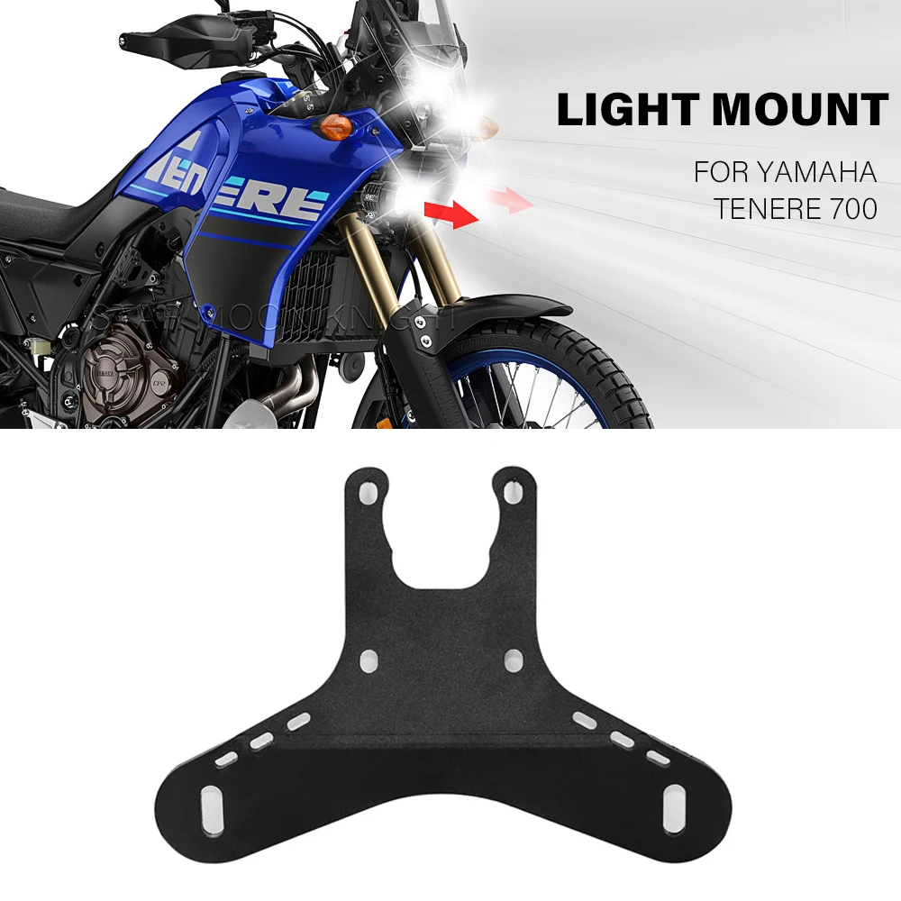 

Вспомогательный кронштейн для противотуманных фар мотоциклов, кронштейн для YAMAHA TENERE 700 XT700Z T700 2019 2020 2021, аксессуары, держатель для дальнего света