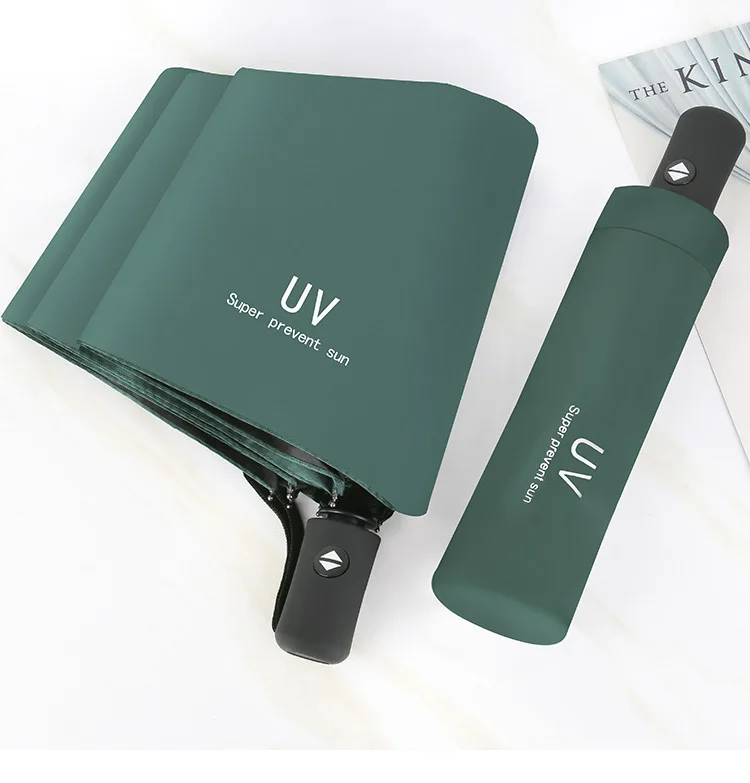 Description Picture 2 of itemWindproof Multi-Color Travel Automatic Open and Closeumbrella, 8 Ribs Rain Gear, Sun Umbrella, Household Merchandise, 30Pcs