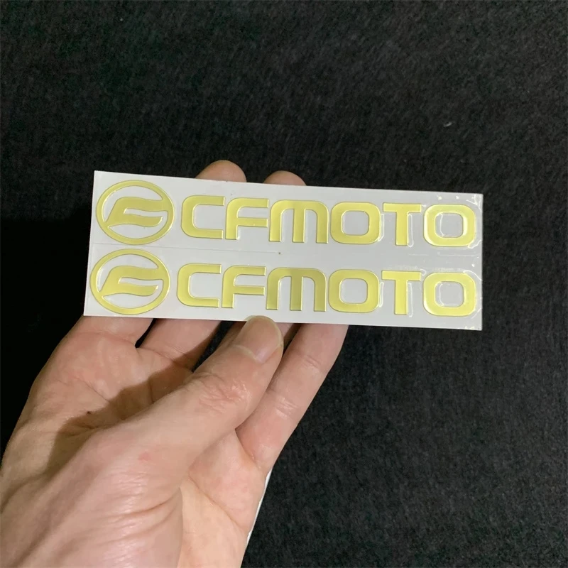 2 sztuki CFMOTO metalowa naklejka motocyklowe spersonalizowana naklejka motocyklowe CFMOTO Logo dekoracyjne wodoodporne naklejki dla CFMOTO