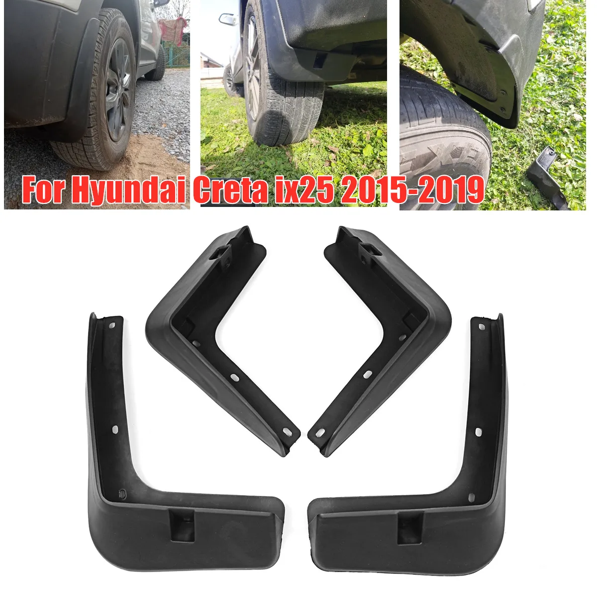 

4 шт., Автомобильные Брызговики для Hyundai Creta ix25 2015 2016 2017 2018 2019