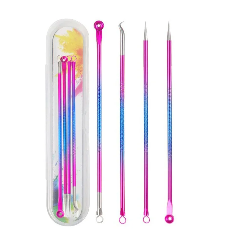 Pimple And Blackhead Removal Kit With Facial Cleaning Tools_voghion.com