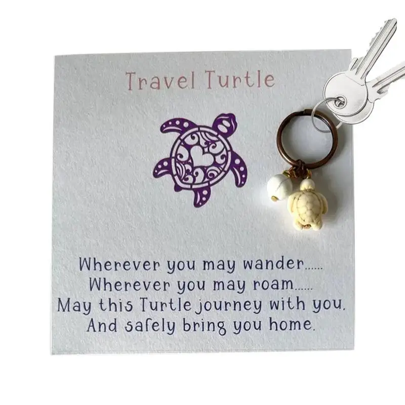 

Sea Animal Keyring 3D Multipurpose Turtle Charm Alloy Durable Key Ring Purse Charm Tortoise Charm Keyring Realistic For Birthday